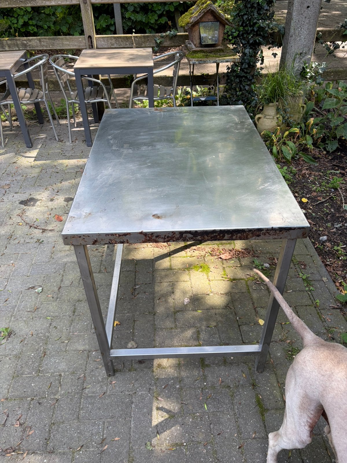 Tables et tables en acier inoxydable, Enlèvement, Utilisé, Mobilier en inox