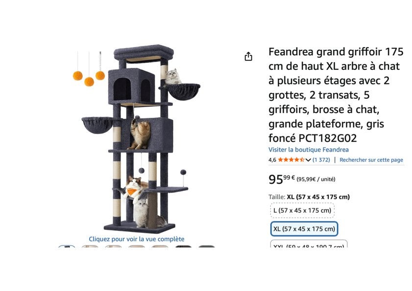 Arbre à chat, Animaux & Accessoires, Enlèvement, Comme neuf, Griffoir