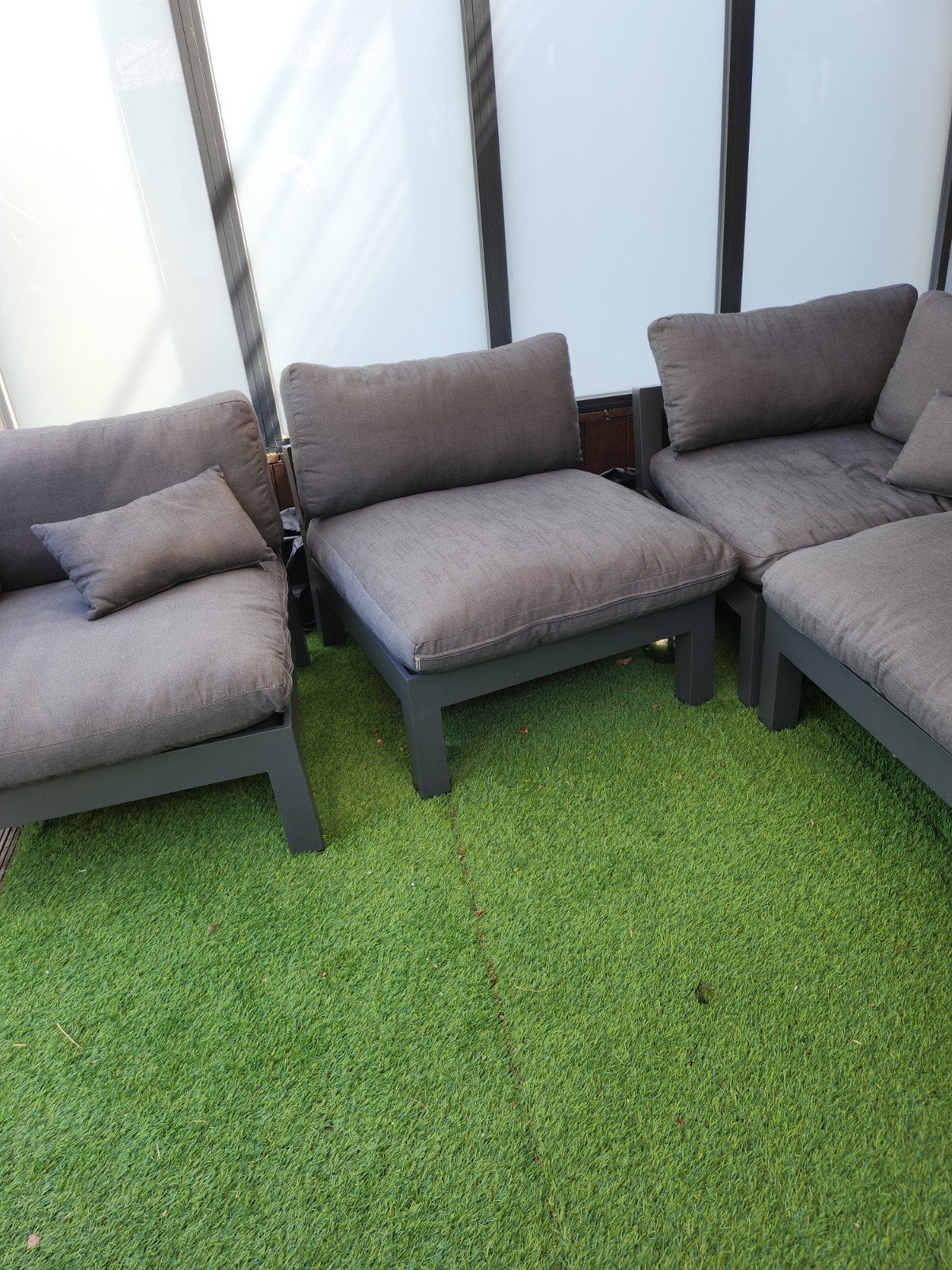 Loungeset 5delig 800euro, Ophalen, Aluminium, Loungeset