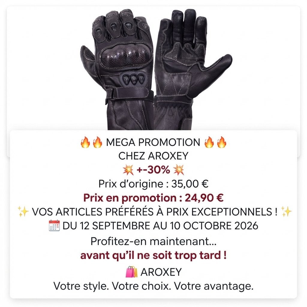 Gants de moto en cuir nouveau, Enlèvement ou Envoi, Neuf, avec ticket, Femmes, Gants