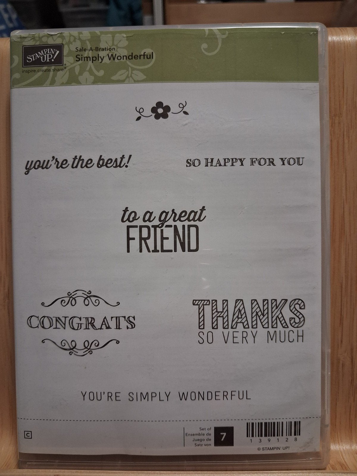 Stampin Up - Stempelset Simply Wonderful, Ophalen