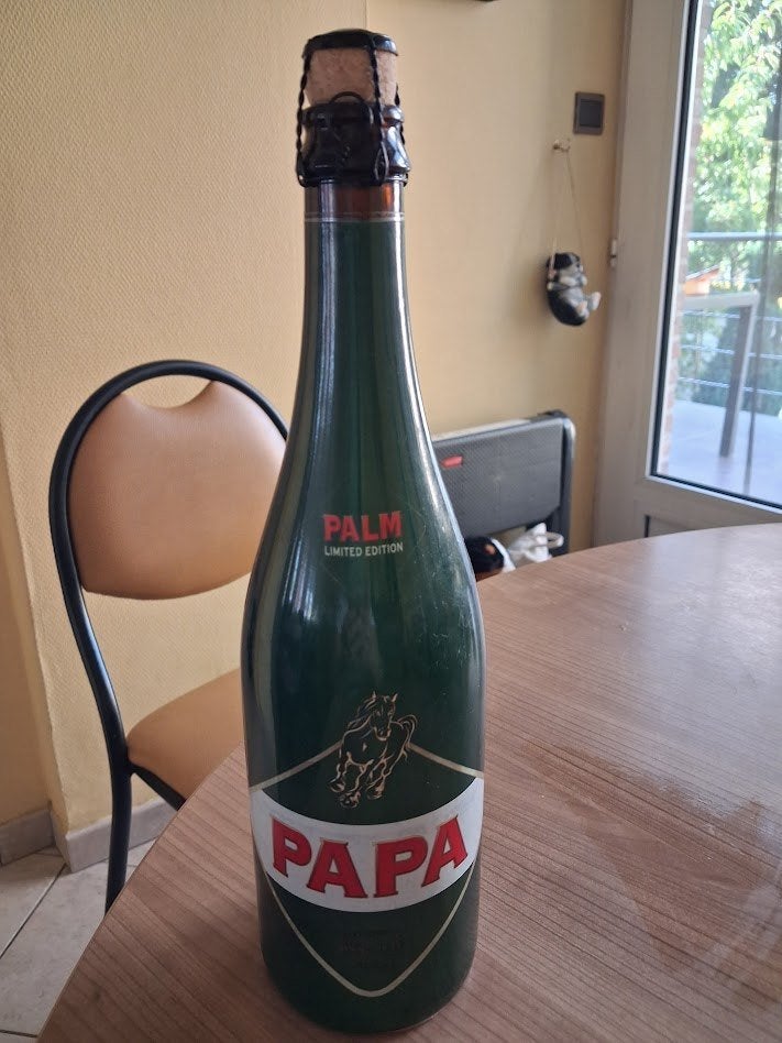 Fles Palm Papa Limited Edition.Verzamelobject., Verzamelen, Ophalen of Verzenden, Zo goed als nieuw, Flesje(s), Palm