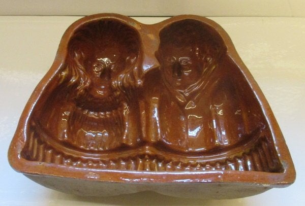 antieke 19eeuwse bakvormen Hans en Grietje vis lam, Envoi