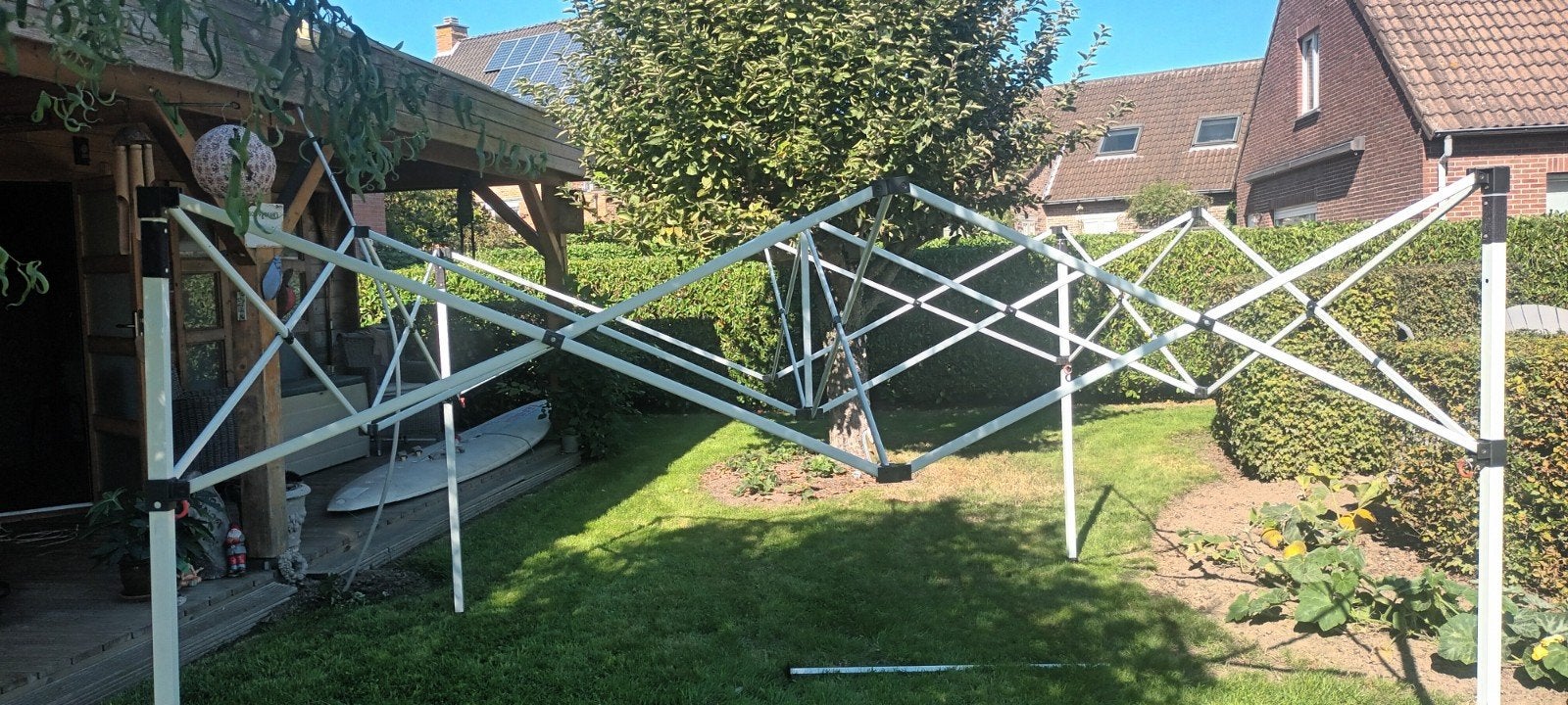 witte partytent, 3m op 3m., Tuin en Terras, Ophalen, Opvouwbaar, Partytent, Minder dan 4 meter