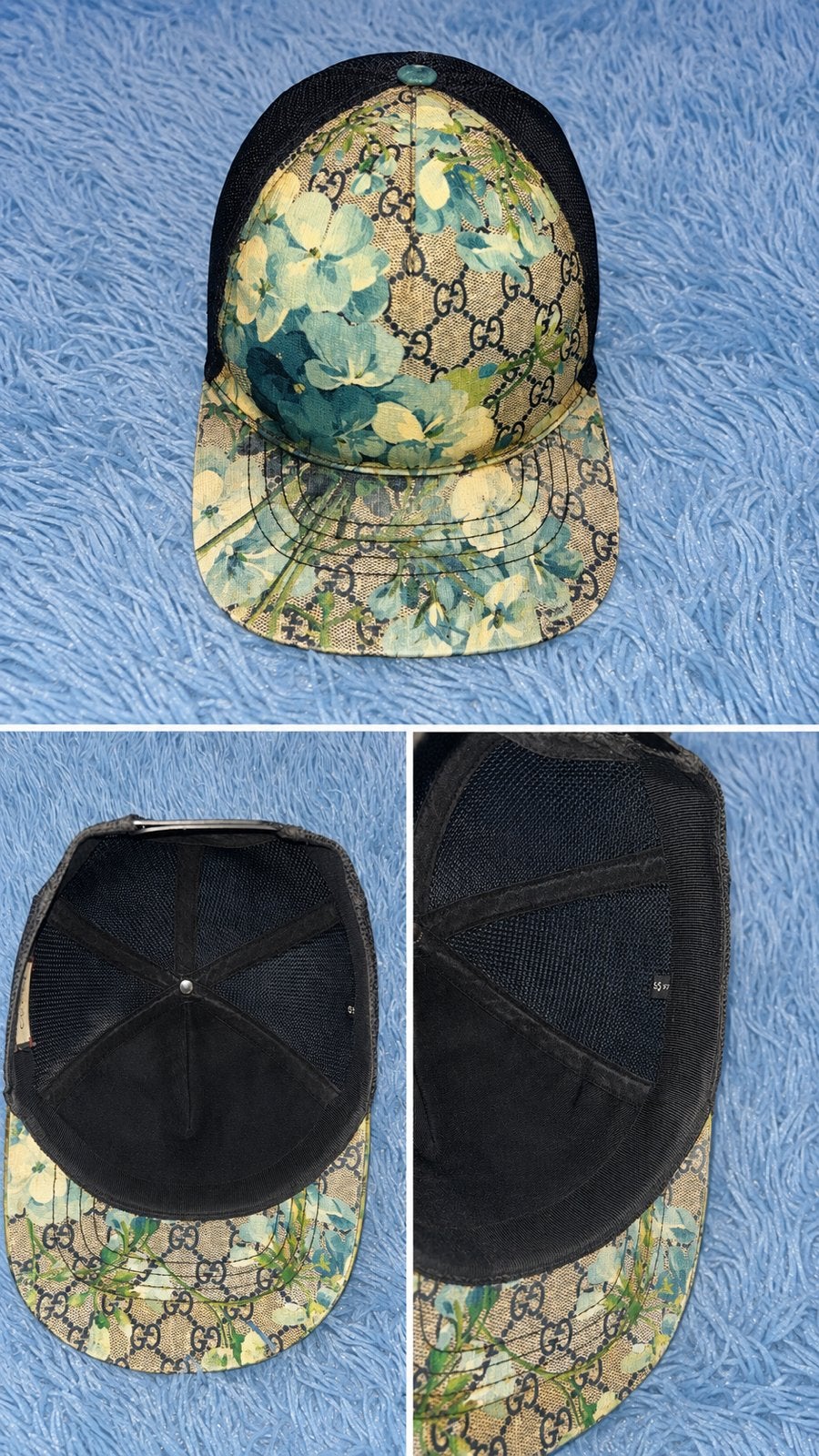 casquette Gucci fleur bleue, Enlèvement ou Envoi, Comme neuf, Casquette
