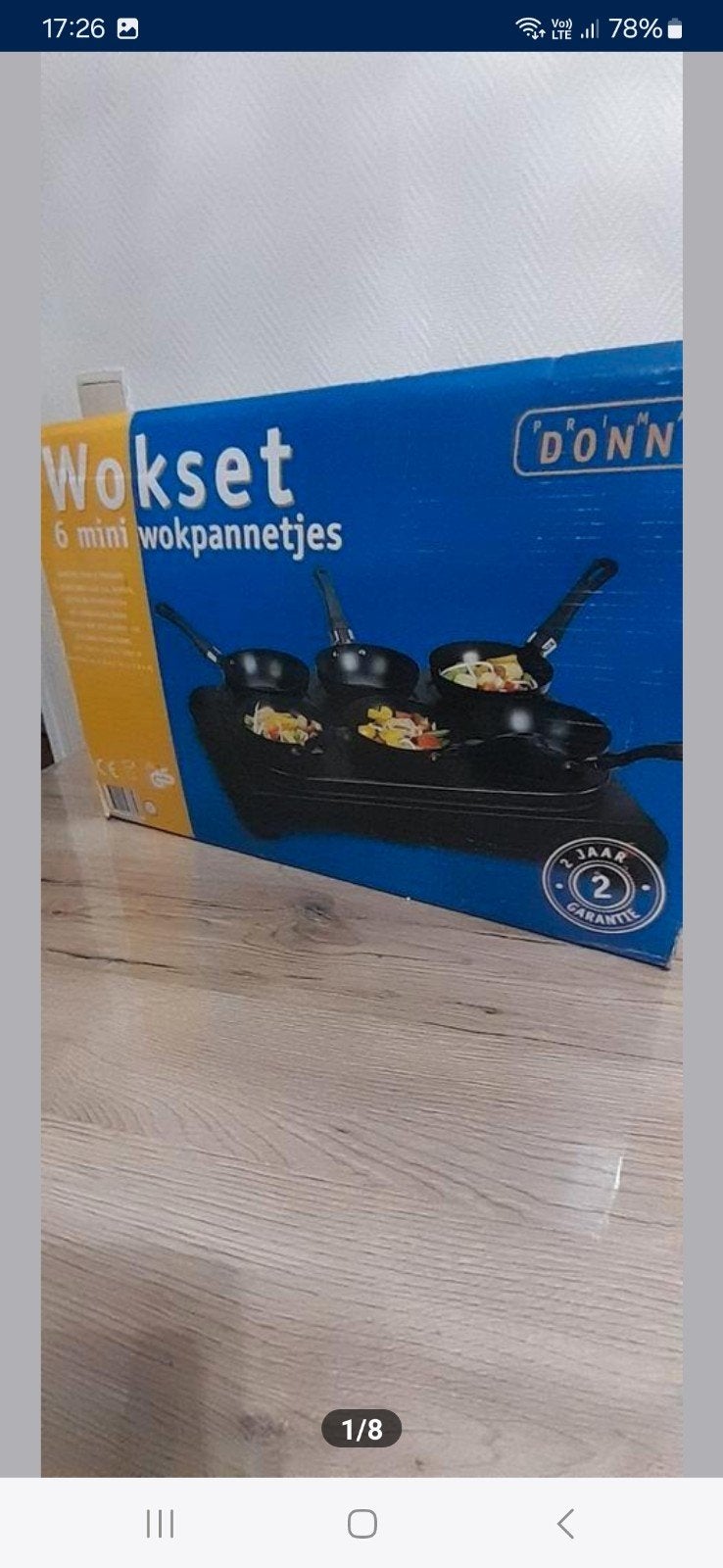 Wokset avec 6 mini casseroles Neuf pour 6 personnes, Maison & Meubles, Enlèvement, Neuf