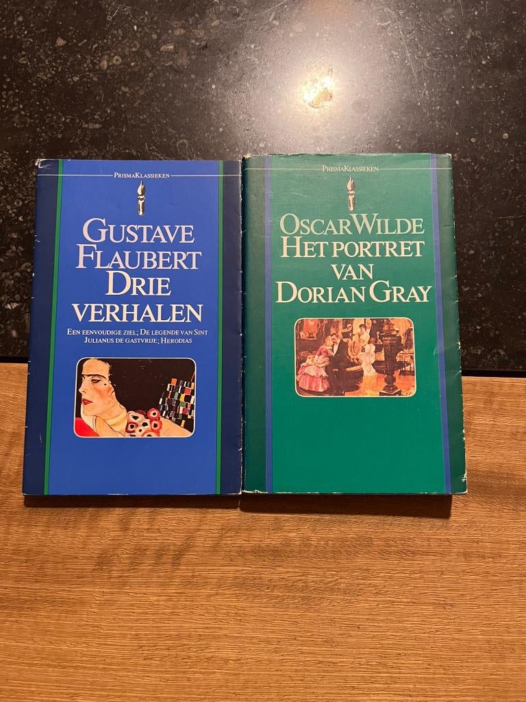 Prismaklassieken: Flaubert: 3 verhalen & Wilde: Het portret, Boeken, Romans, Gelezen, België, Ophalen of Verzenden