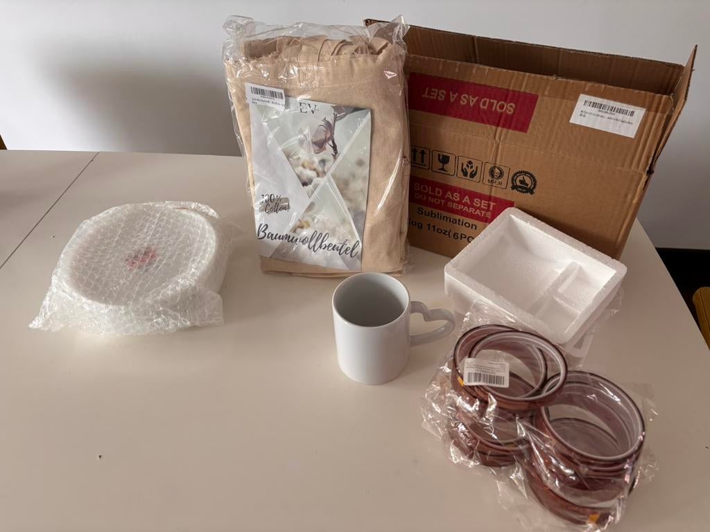 Pakket met sublimatiemateriaal, Hobby en Vrije tijd, Ophalen of Verzenden, Nieuw