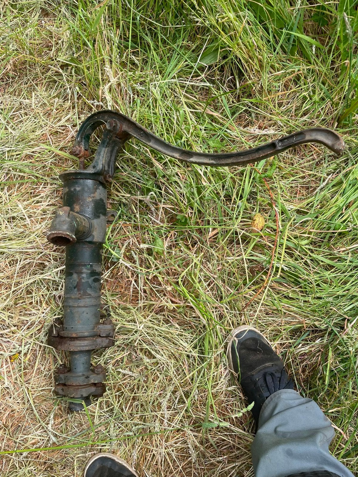 Verschillende waterpompen in gietijzer en koper., Enlèvement