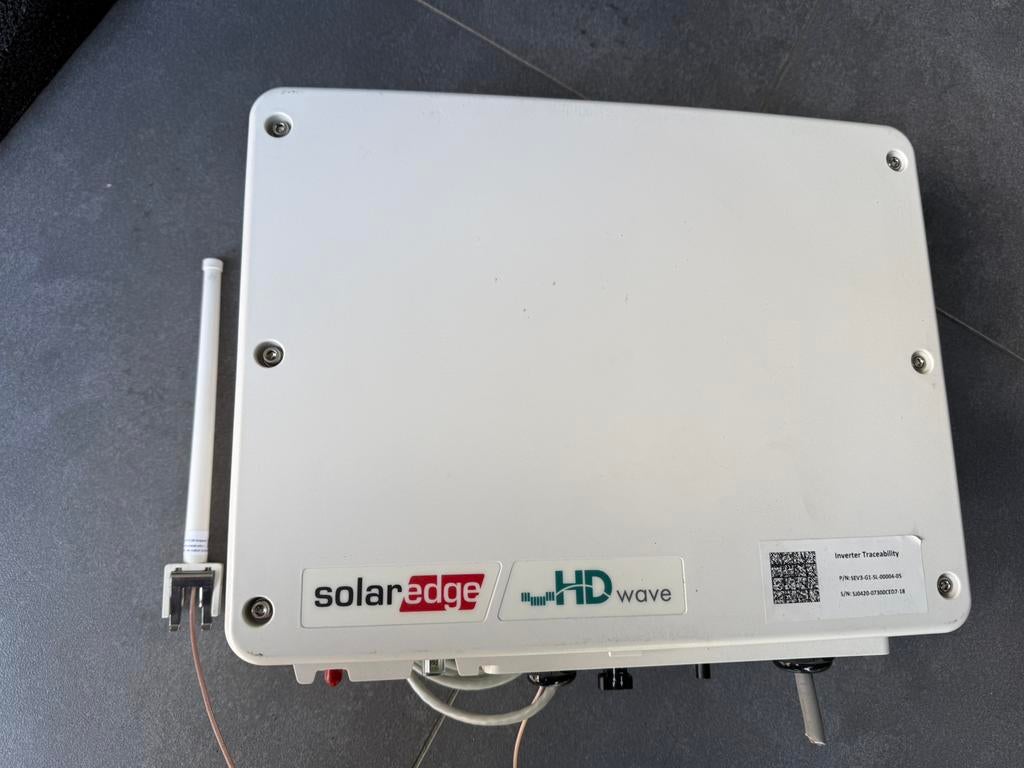 Solaredge omvormer en 5 optimizers, Bricolage & Construction, Panneaux solaires & Accessoires, Enlèvement, Utilisé