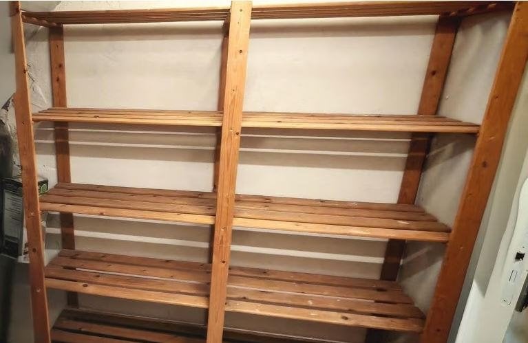 étagère en pin, Bois, Démontable, Enlèvement, Utilisé