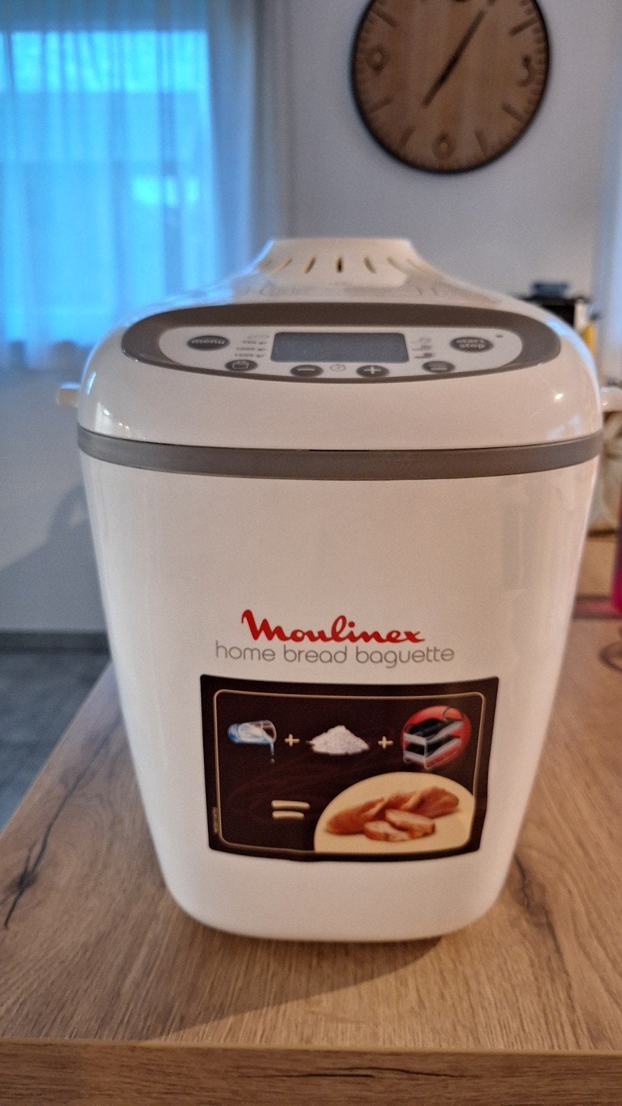 machine à pain moulinex home bread, Electroménager, 800 à 1200 grammes de pâte, Enlèvement, Utilisé, Avec minuteur