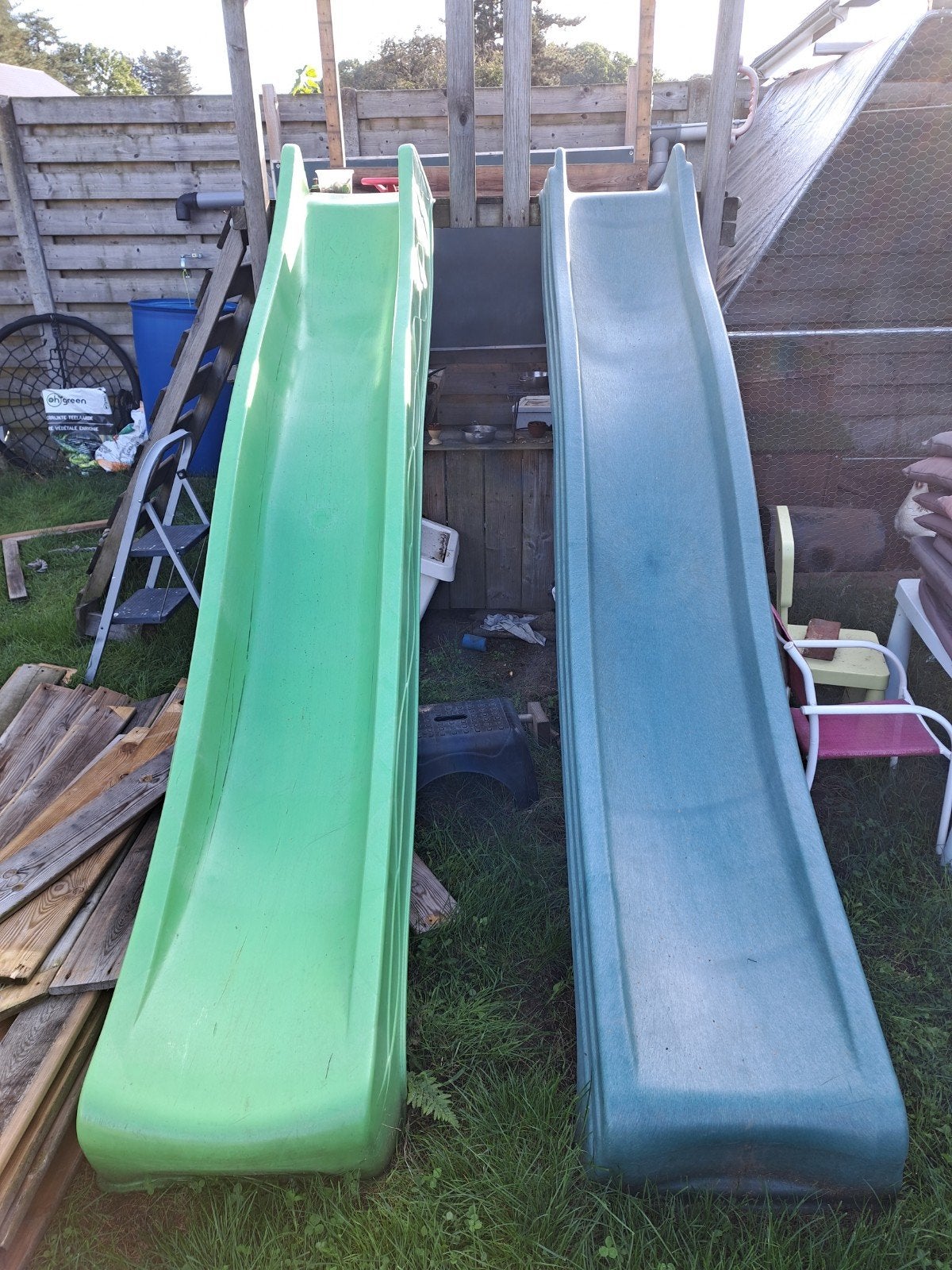 glijbanen voor speeltoren, Enlèvement