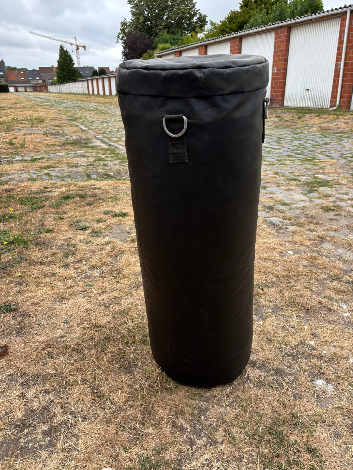 Bokszak 1m hoog, diameter 35cm, 40 kg, Sport en Fitness, Boksen, Ophalen, Gebruikt, Bokszak