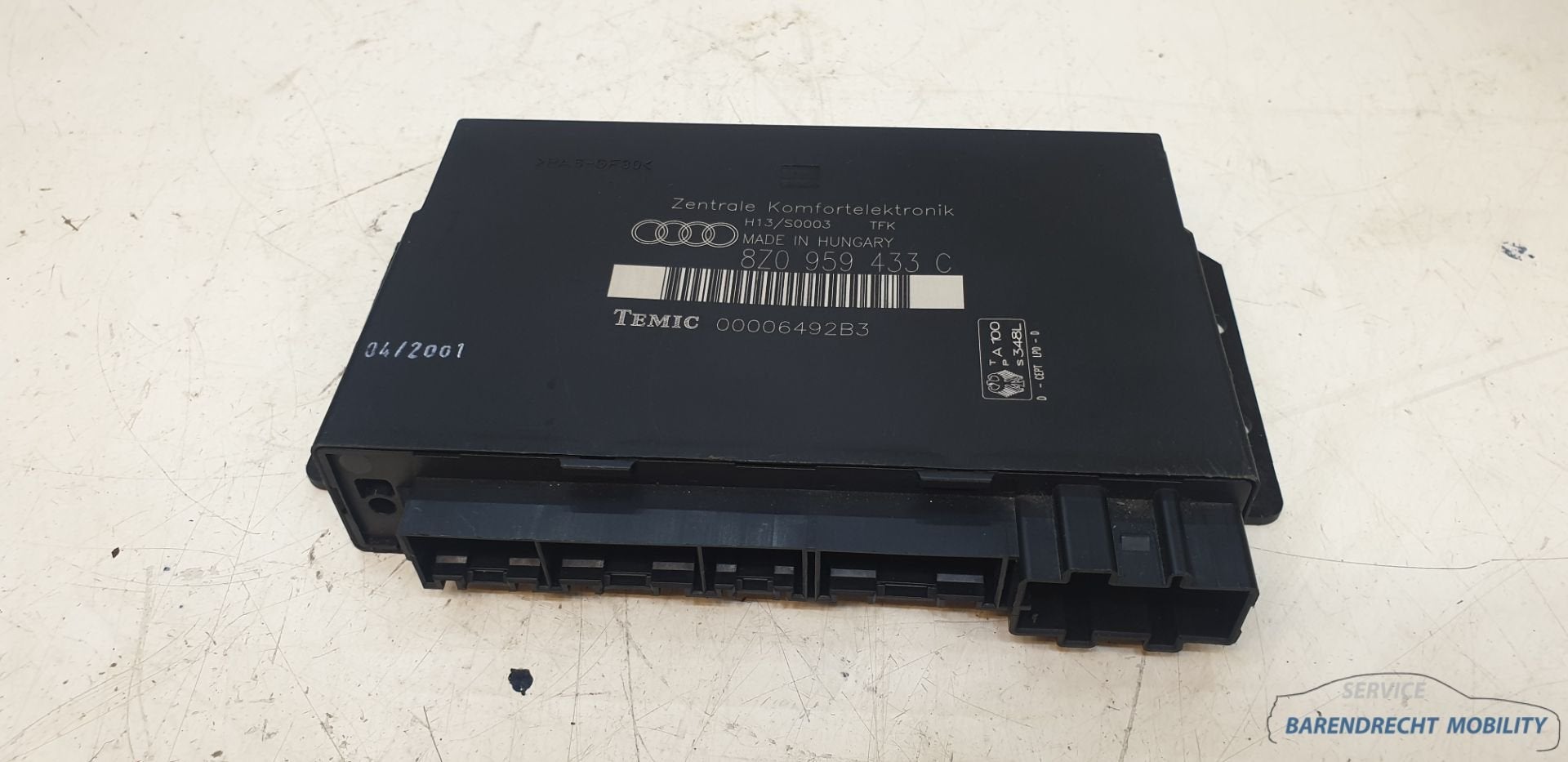 Module de commande de carrosserie Audi A2 8Z0959433C ZKE, un, AUDI AG, Auto-Union-Strasse 1
85045  Ingolstadt, DE, Audi, Utilisé