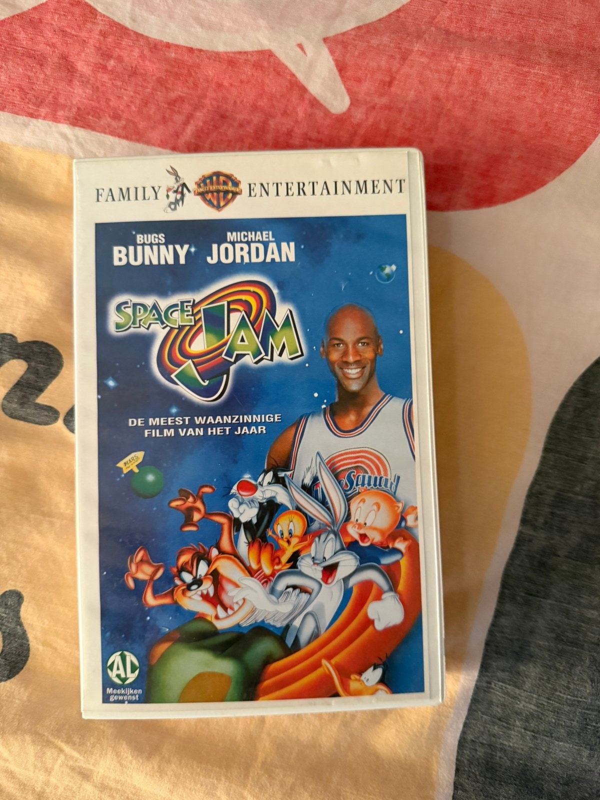 Cassette space jam, Cd's en Dvd's, VHS | Kinderen en Jeugd, Ophalen of Verzenden, Zo goed als nieuw
