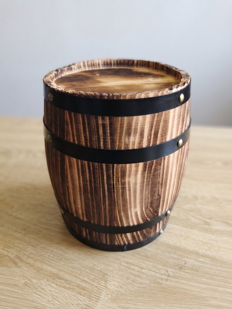 Decoratief houten vat – rustieke ton ca. 20 cm, Huis en Inrichting, Hout, Meerkleurig, Overige stijlen, Ophalen of Verzenden