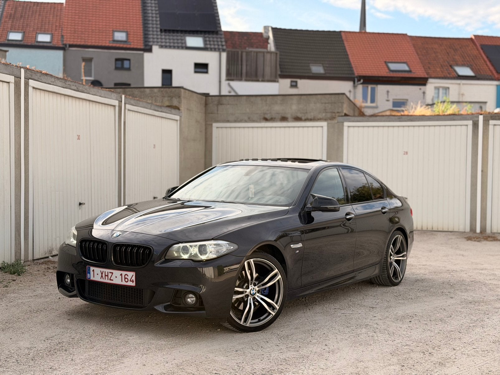 BMW 520d euro6, Auto's, BMW, Achterwielaandrijving, Euro 6, Blauw, Leder