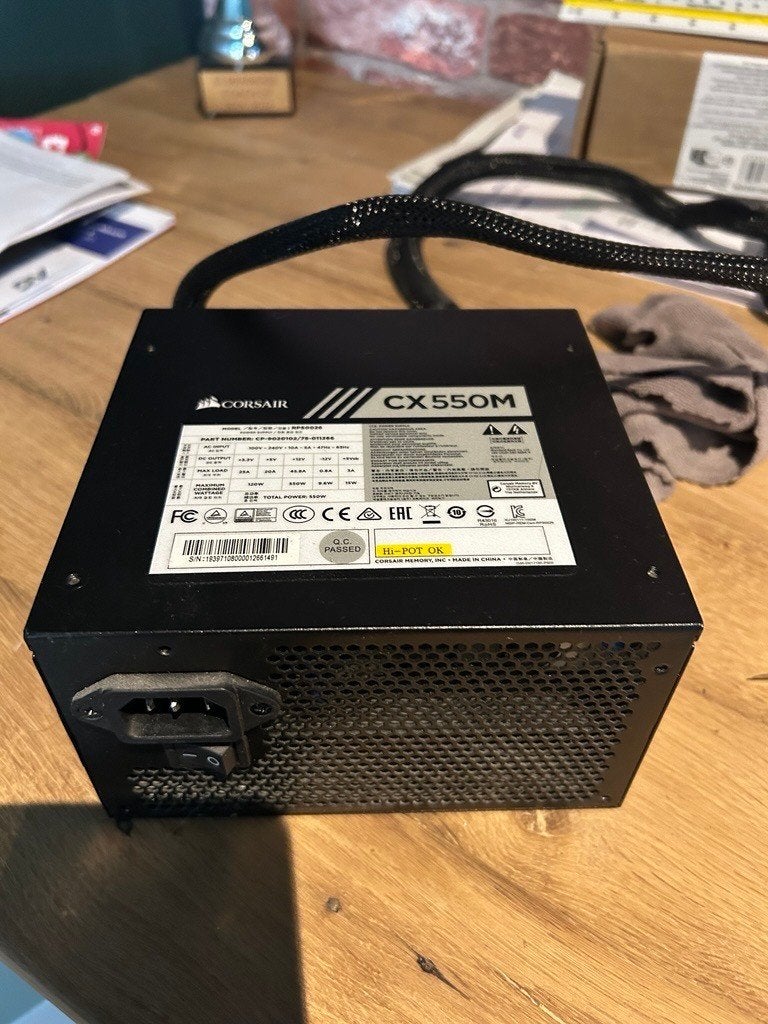 Alimentation/bloc d'alimentation Corsair CX550 550 W, Informatique & Logiciels, Enlèvement, Utilisé