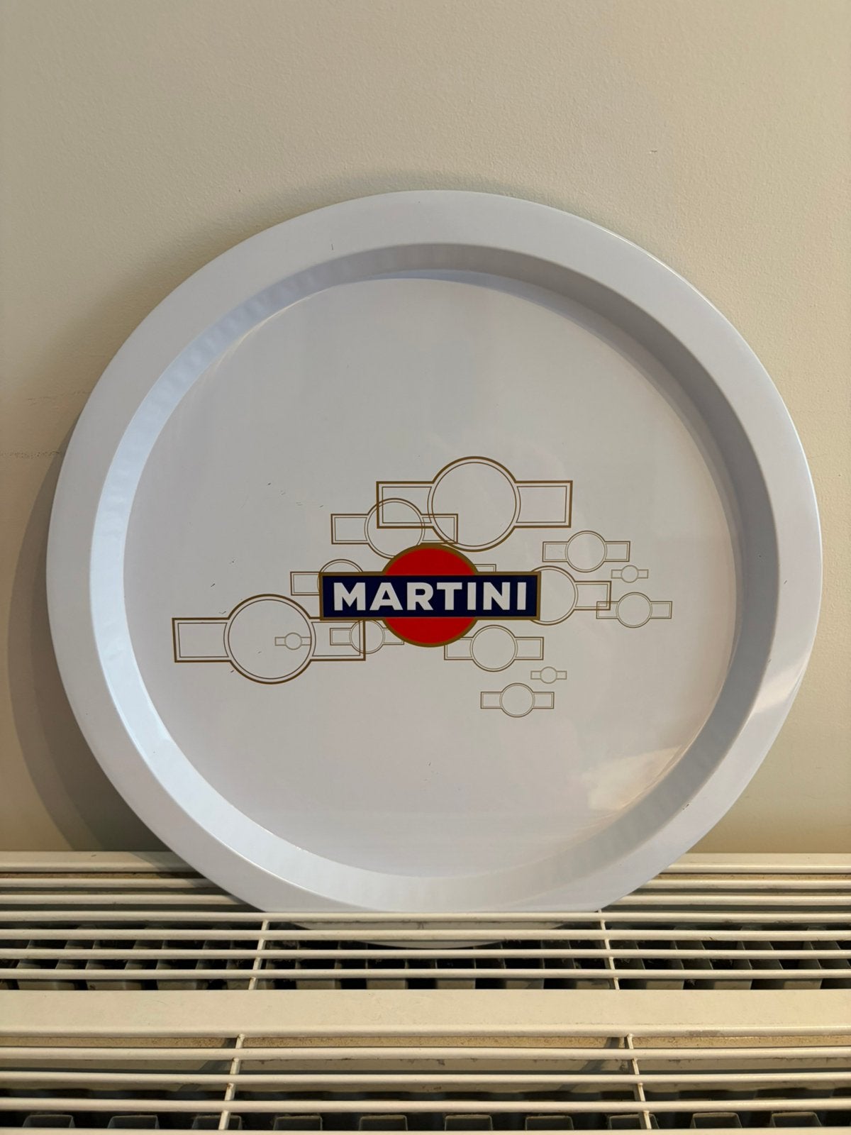 Wit dienblad Martini, Verzamelen, Glas en Drinkglazen, Ophalen