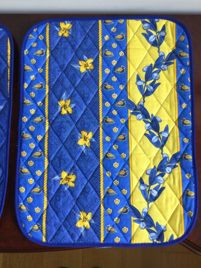 Sets de tables, Enlèvement ou Envoi, Comme neuf, Bleu, Set de table