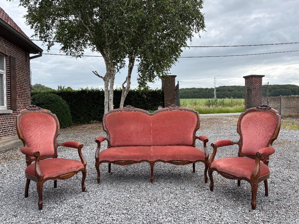 Ensemble de fauteuils de style Louis XIV, Antiquités & Art, Antiquités | Meubles | Chaises & Canapés, Enlèvement