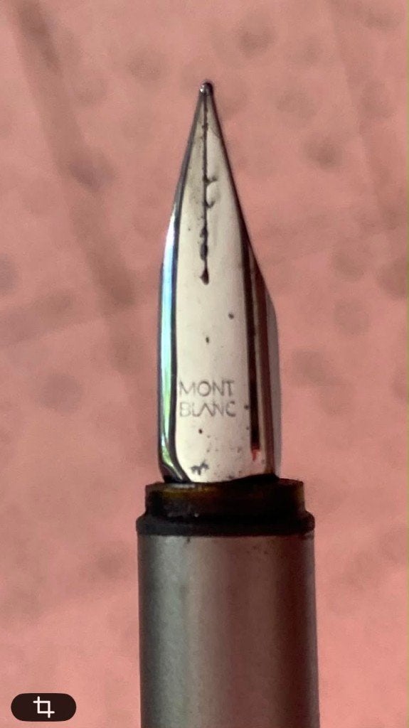 Montblanc Nobility Slimline Feather Pen, Verzamelen, Ophalen, Zo goed als nieuw, Mont Blanc