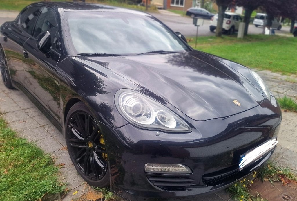 Porsche panamera, Auto's, Automaat, Zwart, Zwart, Leder