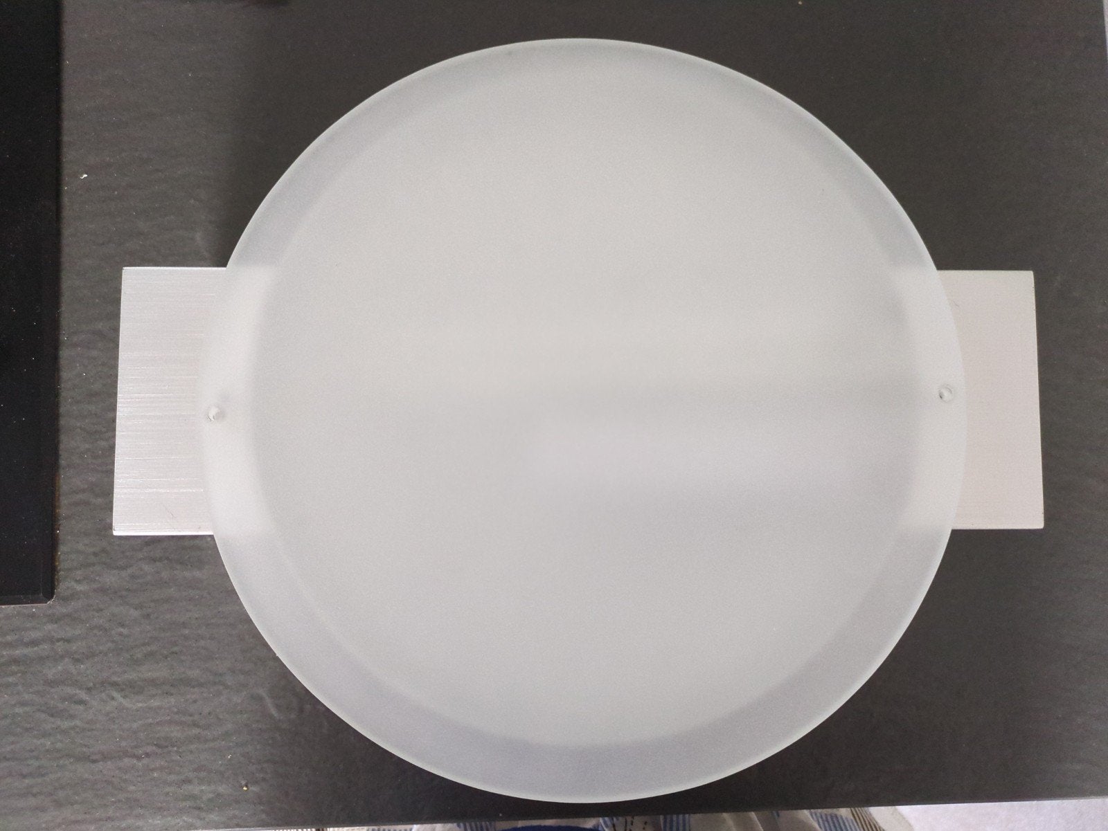 Ecomoods Plafondlamp, 2 x 11 W, 230 V, aluminium & melkglas, Ophalen, Overige materialen, Gebruikt, Inclusief lichtbron