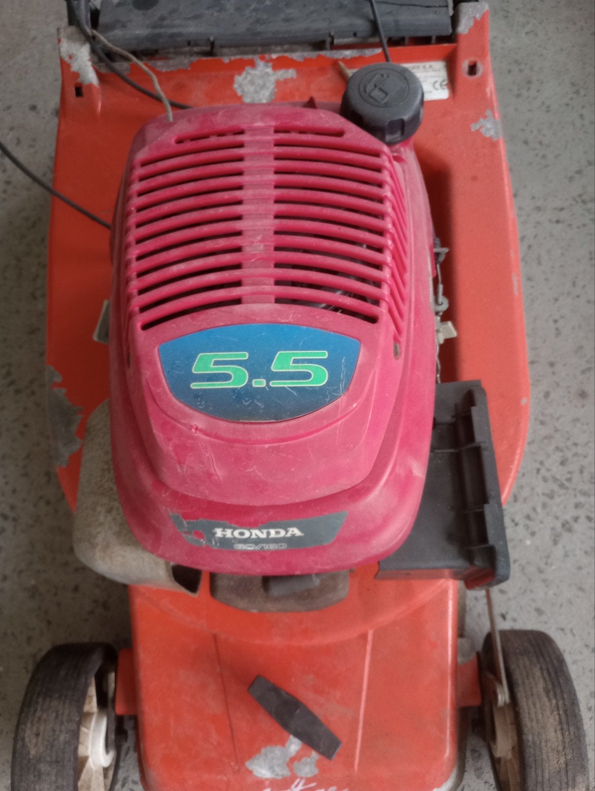 Grasmaaier onderdelen Honda motor werkt, Ophalen
