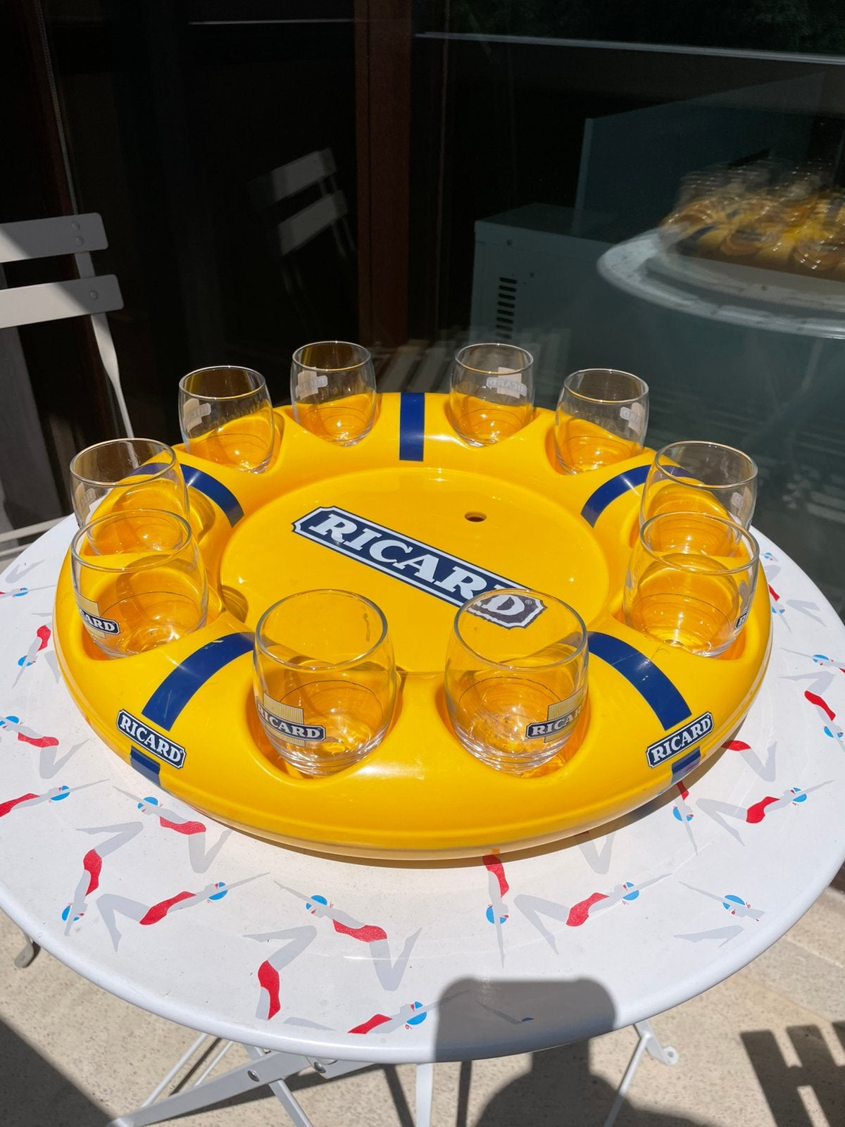 RICARD Bouée avec 10 verres, Enlèvement, Comme neuf