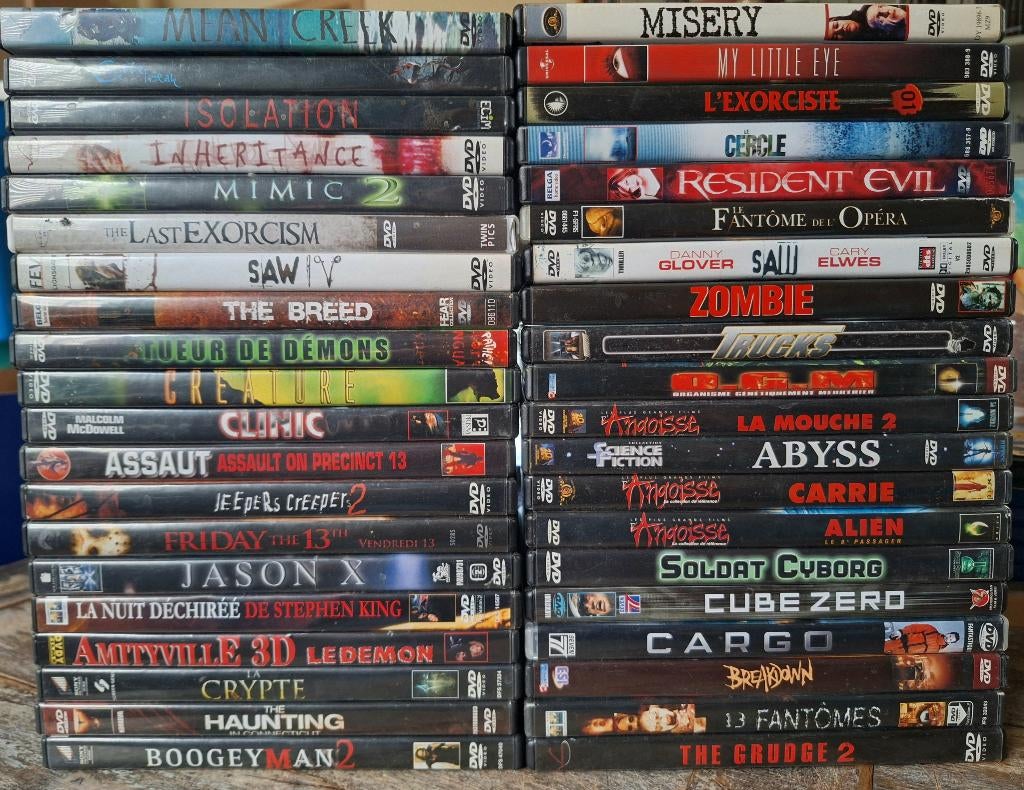 Dvd's Horror Movies - 1,00€ / Franse ondertitels (1), Vanaf 12 jaar, Ophalen of Verzenden, Gebruikt, Vampiers of Zombies