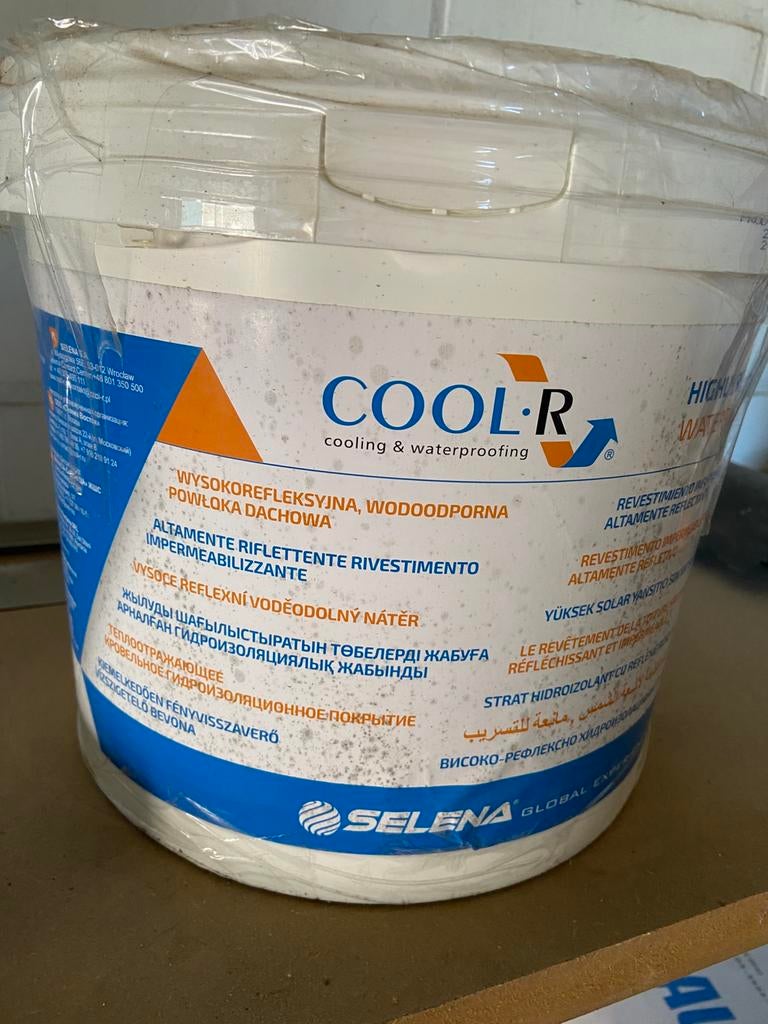 Partij COOL-R Dakcoating WHITE – 8x 15 kg – ONGEOPEND, Doe-het-zelf en Bouw, Overige Doe-Het-Zelf en Bouw, Nieuw, Ophalen