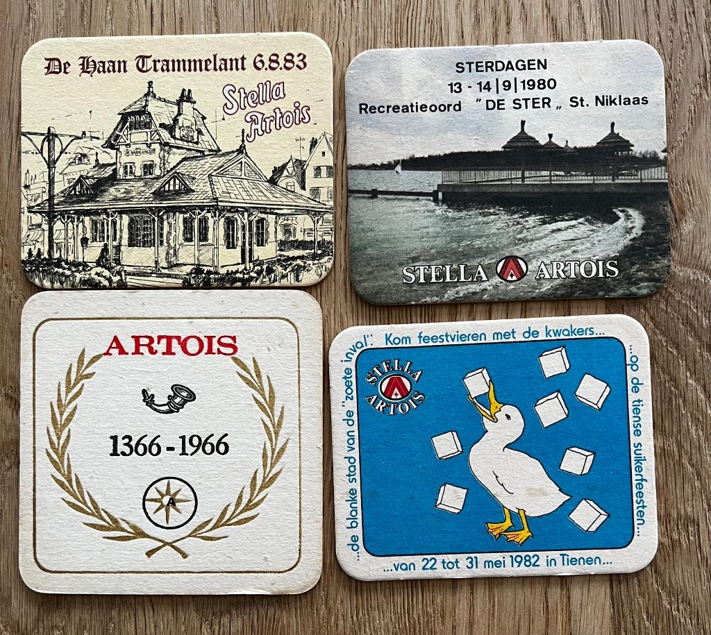 Bierviltjes - EVENEMENTEN STELLA-ARTOIS 8, Verzamelen, Ophalen of Verzenden, Gebruikt, Viltje(s), Overige merken
