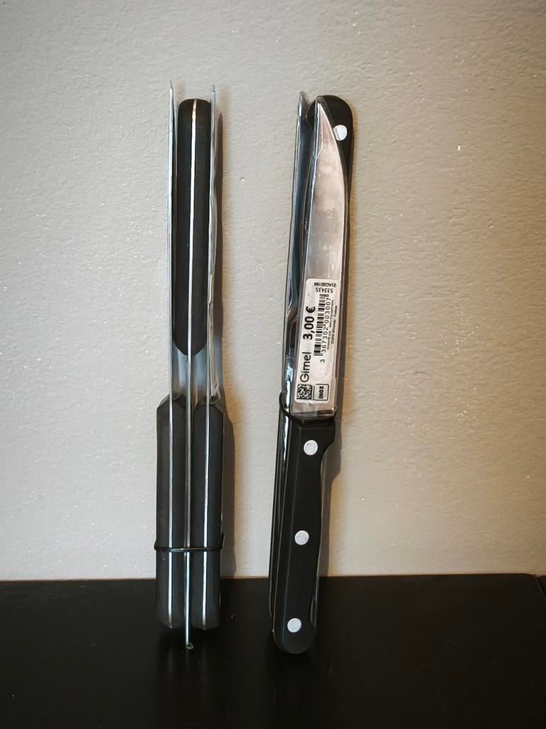 Couteaux à steak, Ophalen of Verzenden, Nieuw, Inox of Chroom, Bestekset