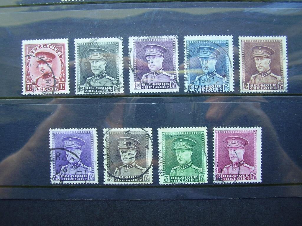 317/324 gest. - Koning Albert I - G012, Enlèvement ou Envoi, Affranchi