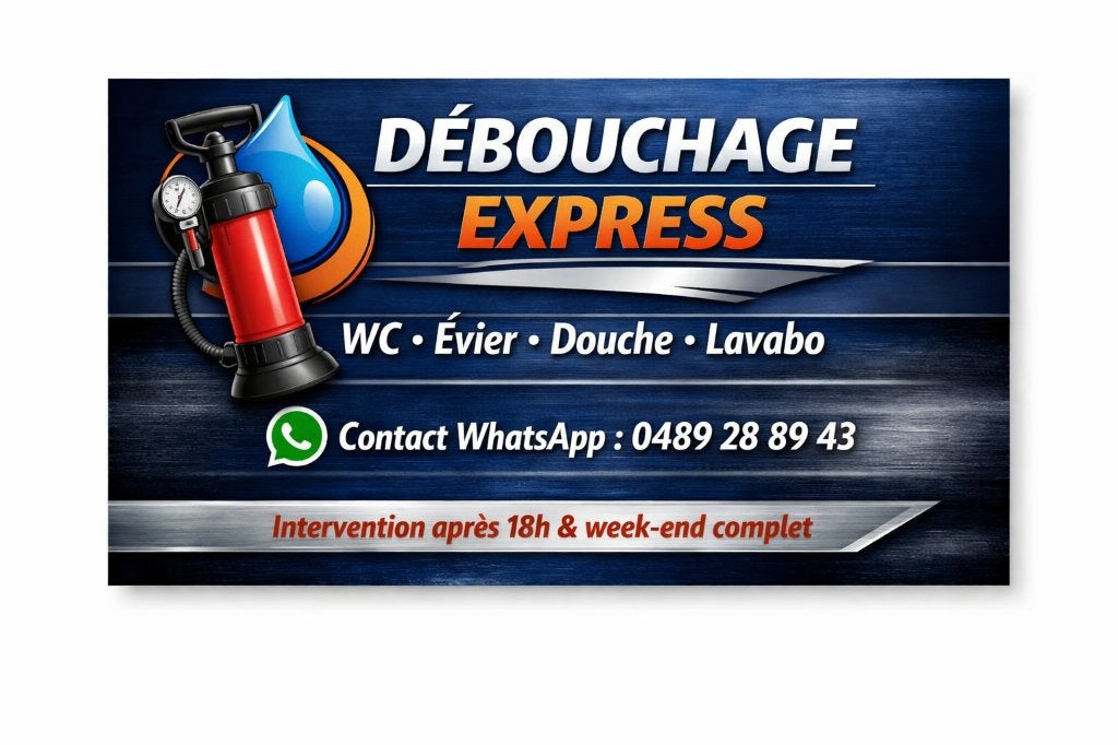 débouchage, Enlèvement ou Envoi
