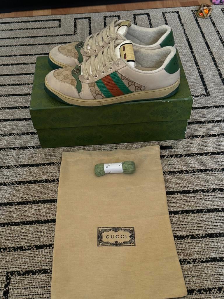 Sneakers Gucci, Vêtements | Hommes, Chaussures, Enlèvement ou Envoi, Comme neuf, Blanc, Baskets