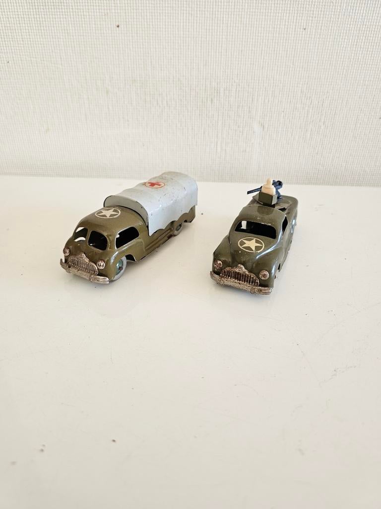 Rare 1950s Italian "AMB" Tin Litho "Army Truck" Toy Cars - M, Ophalen of Verzenden