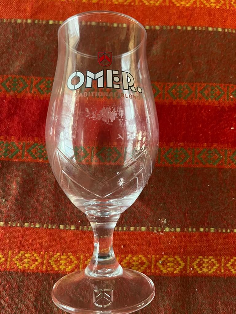 Titran plastic Omer beker, Verzamelen, Glas en Drinkglazen, Ophalen, Zo goed als nieuw, Bierglas