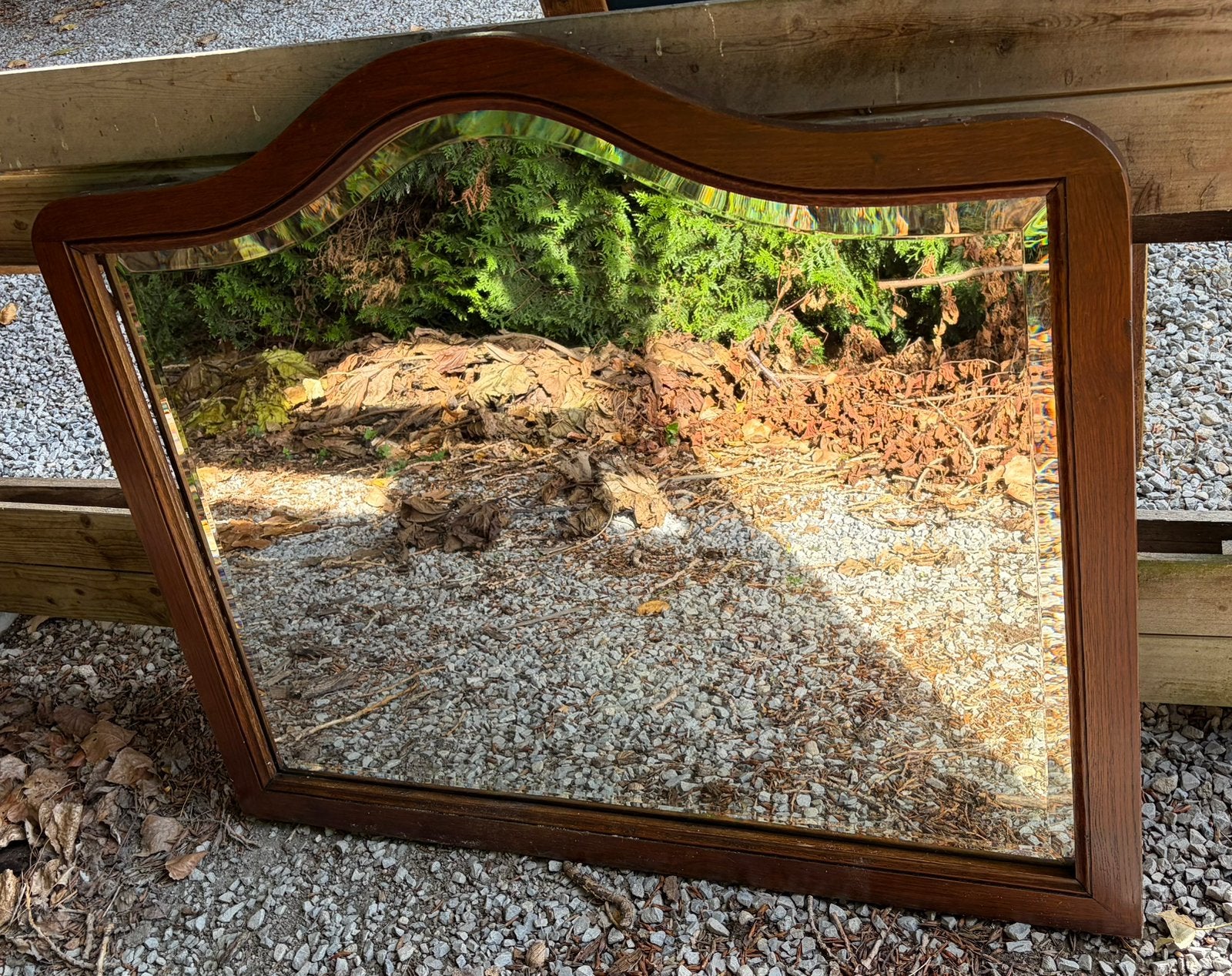 Miroir avec cadre en chêne, Enlèvement