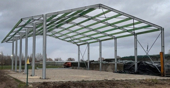 fermes en acier pour maisons, écuries, remises, cabanons, Enlèvement, Neuf, Fer