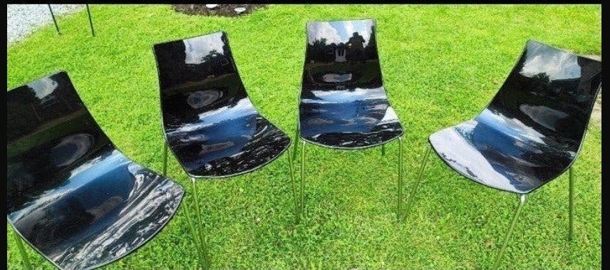 Chaises design Caligaris ICE, Comme neuf, Enlèvement, Designer, Métal