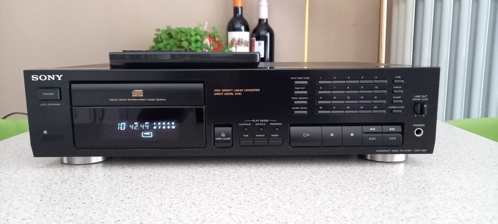 Sony cdp-597 cdspeler met afstandsbediening, Audio, Tv en Foto, Cd-spelers, Gebruikt, Sony, Ophalen of Verzenden