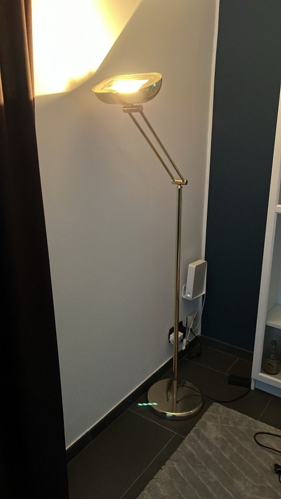 staande lamp, Ophalen, Halogeen, Gebruikt, Metaal of Aluminium