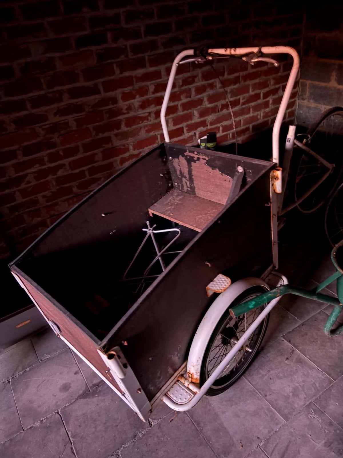 Bakfiets project, Gebruikt, Goederen, Velgrem, Ophalen
