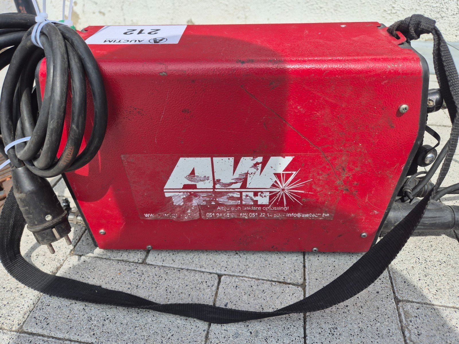 Tig laspost metaal & inox, Ophalen