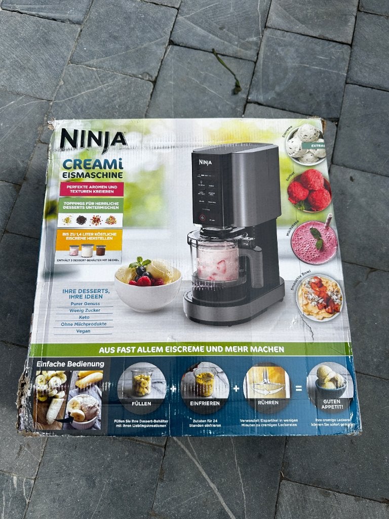 Ninja ice Cream machine, Ophalen of Verzenden, Gebruikt, Zelfvriezend