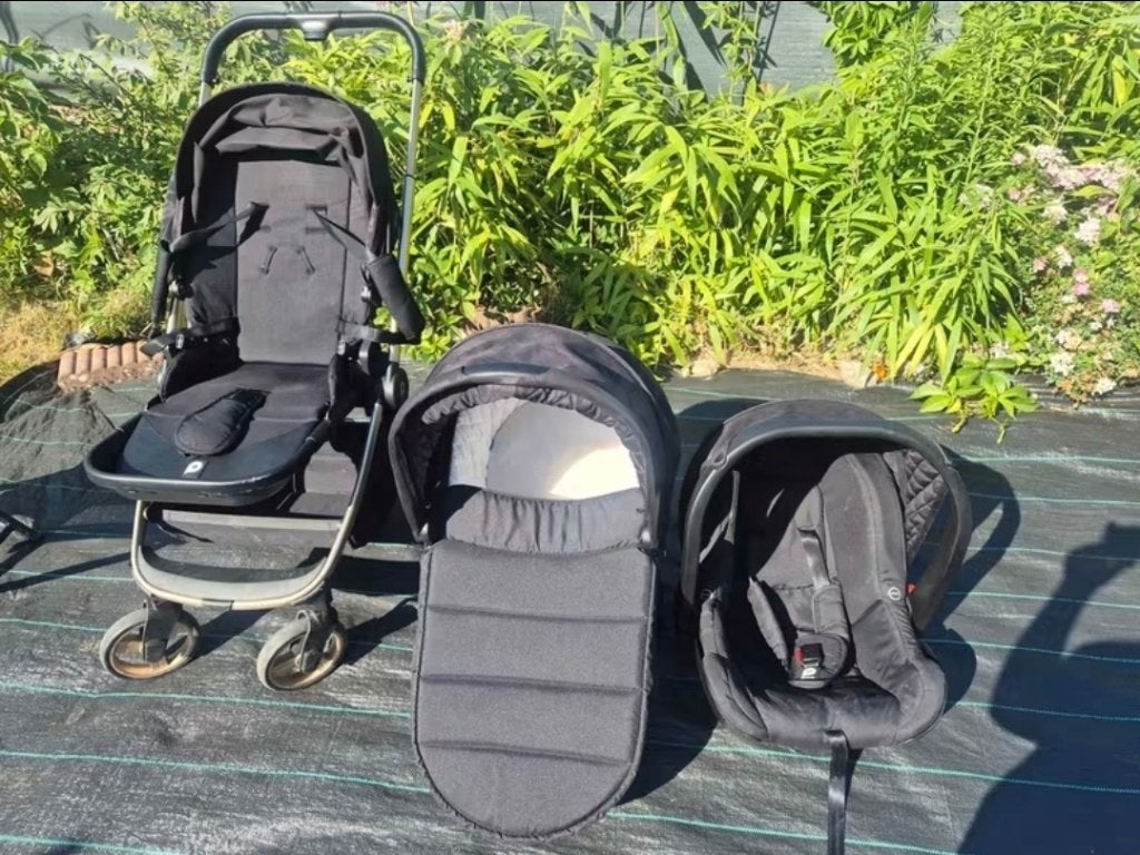 Poussette trio Premaman/Orchestra, Gebruikt, Met autostoeltje, Ophalen, Kinderwagen