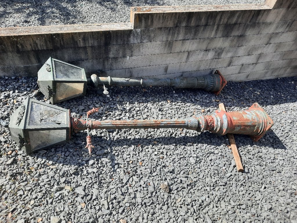 Lampadaires anciens en fonte de fer – XIXe/Début XXe siècle, Antiquités & Art, Enlèvement